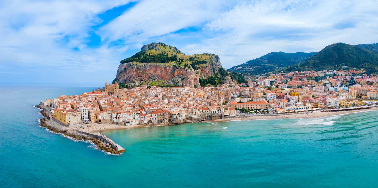 Cefalù vista dall'alto